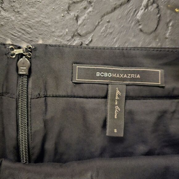 BCBGMaxAzria Kanya A Line Mini Skirt SequinsEmbroidered Womens S $250 Y2K Vtg - Picture 4 of 6